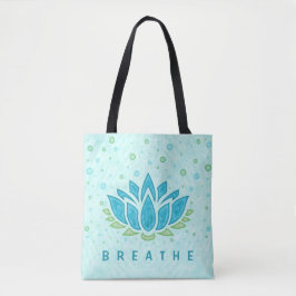 Meditation Yoga Lotus Flower Zen | Sjabloon tekst Tote Bag