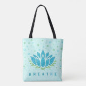 Meditation Yoga Lotus Flower Zen | Sjabloon tekst Tote Bag (Achterkant)