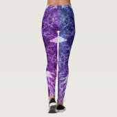 Meditation & Yoga mandala, Welloning Art (mode) Leggings (Achterkant)