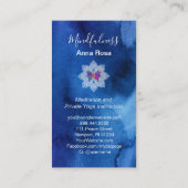 *~* Meditation Yoga Mindfulness Mandala Butterfly Visitekaartje (Achterkant)