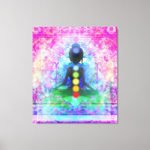 Meditation Yoga Premium - omgepakt Canvas Afdruk