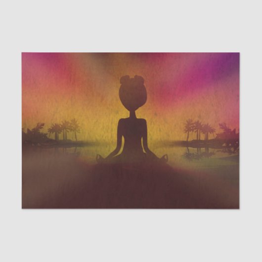 Meditation Yoga Tissue Paper Tissuepapier (Voorkant)