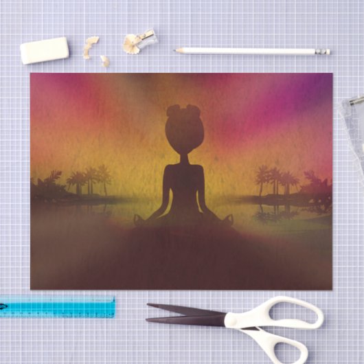 Meditation Yoga Tissue Paper Tissuepapier (Craft)