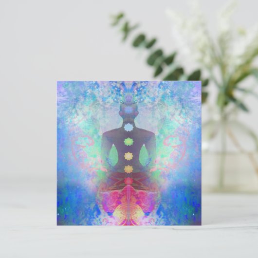 Meditation Yoga Uitnodiging (Staand voorkant)