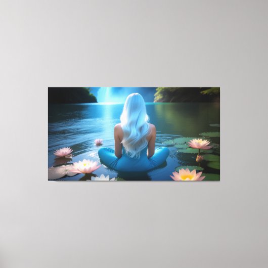 MEDITATION -YOGA - WELLNESS - CARPE DIEM CANVAS AFDRUK (Voorkant)