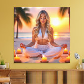 MEDITATION - YOGA - WELLNESS - CARPE DIEM CANVAS AFDRUK (Insitu (Woonkamer))