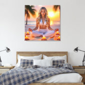 MEDITATION - YOGA - WELLNESS - CARPE DIEM CANVAS AFDRUK (Insitu (Slaapkamer))