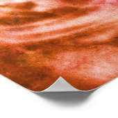 *~* Meditation Zen Buddha Meditate Flowers Oranje Poster (Hoek)