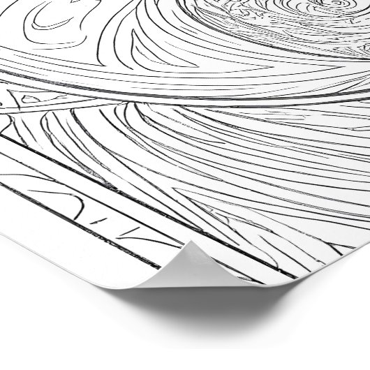 Meditative Pattern Art: Sacred Geometry Yin Yang Poster (Hoek)