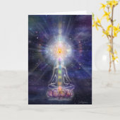 Meditator Kaart (Gele Bloem)