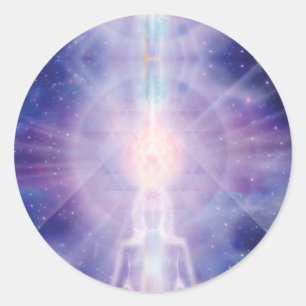 Meditator Ronde Sticker
