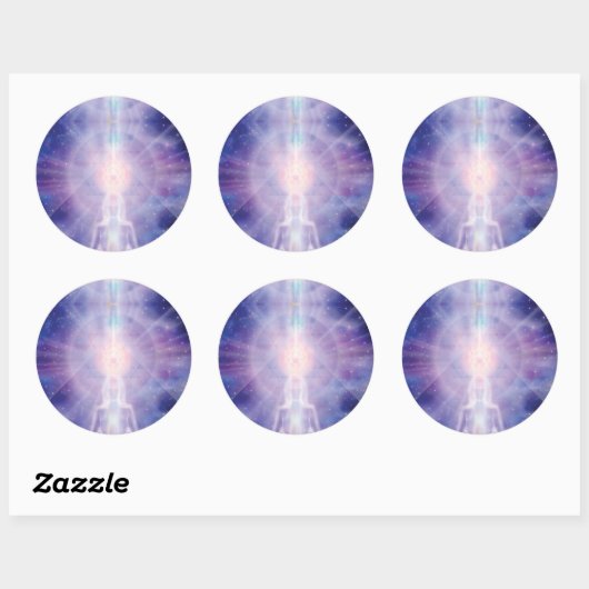 Meditator Ronde Sticker (Vel)