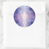 Meditator Ronde Sticker (Tas)