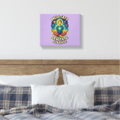 "Mediteer. Leviteren. Verhoog." – Kosmische energi Canvas Afdruk (Insitu (Slaapkamer))