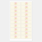 Mediteer Lotus Bloem / Waterlelie Illustratie Labels (Vel)