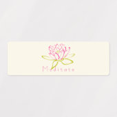 Mediteer Lotus Bloem / Waterlelie Illustratie Labels (Design 2)