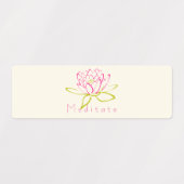 Mediteer Lotus Bloem / Waterlelie Illustratie Labels (Design 1)