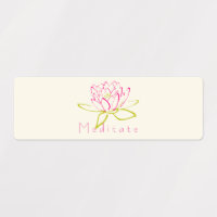 Mediteer Lotus Bloem / Waterlelie Illustratie