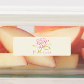 Mediteer Lotus Bloem / Waterlelie Illustratie Labels (Aangebracht)