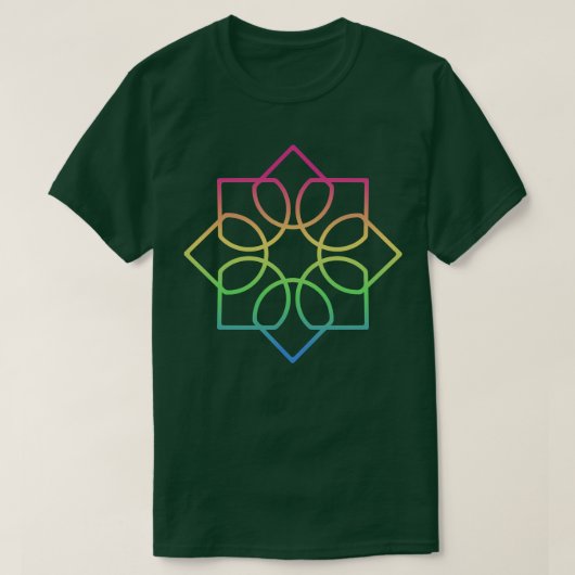 Mediteer met Abstracte Mandala T-shirt (Design voorkant)