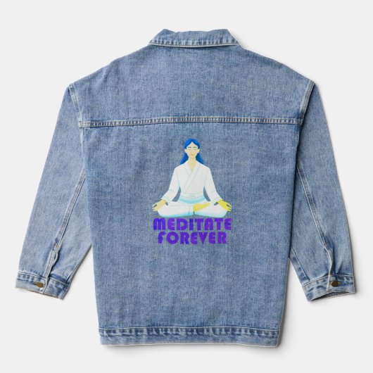 Mediteer voor altijd denim jacket (Achterkant)