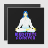 Mediteer voor altijd magnetische uitnodiging (Voorkant / Achterkant)