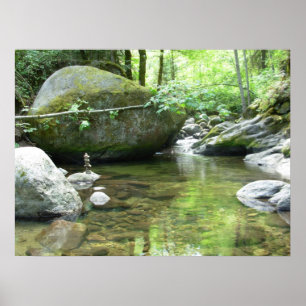 Meditepool afdrukken poster