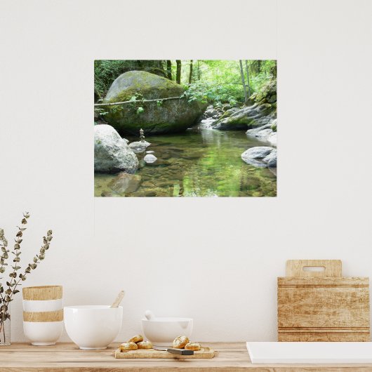 Meditepool afdrukken poster (Keuken)