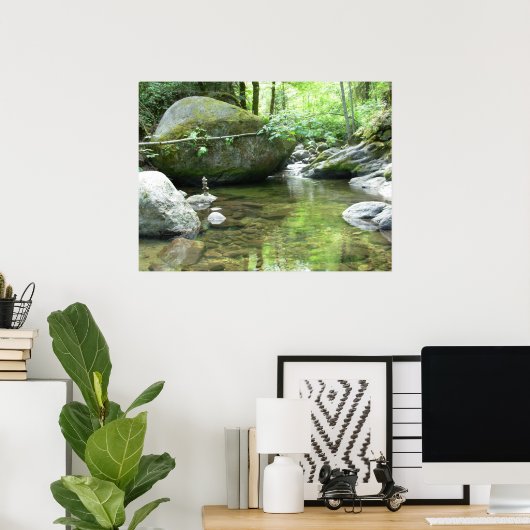 Meditepool afdrukken poster (Thuiskantoor)