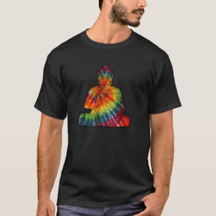Mediteren Boeddha Regenboog Tie Dye Schattigee Uni T-shirt