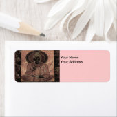 Mediteren Buddha4 Retouradreslabel Etiket (Insitu)