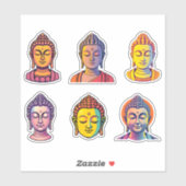 Mediteren kalm Gautama Boeddha Sticker (Vel)
