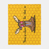 Mediteren Moose KiniArt Fleece Deken (Voorkant)