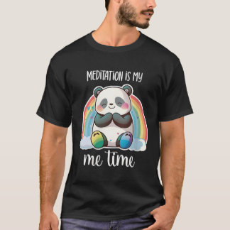 Mediteren Panda Beer Yoga Mediteren Panda Medita T-shirt