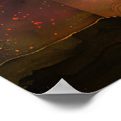 Mediteren Yogi voordat Chakra gekleurde trappen ve Poster (Hoek)