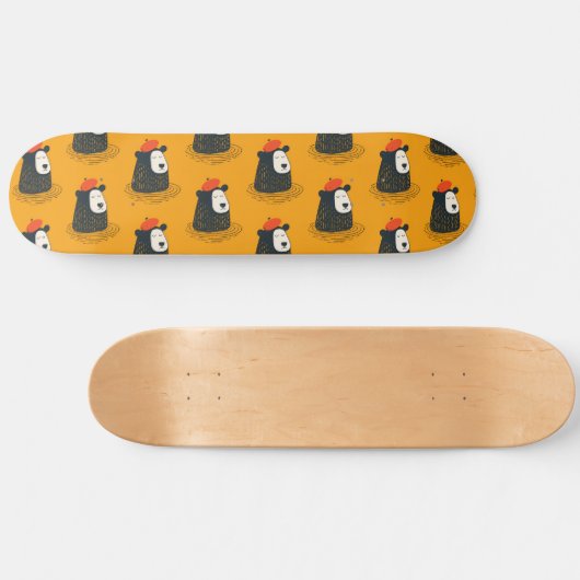 mediterend Beer Persoonlijk Skateboard (Horizontaal)