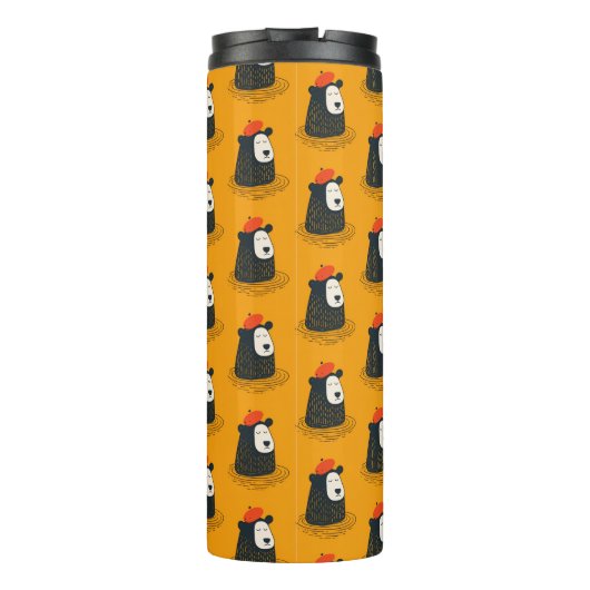 mediterend Beer Thermosbeker (Achterkant)