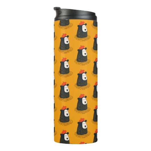 mediterend Beer Thermosbeker (Geroteerd rechts)