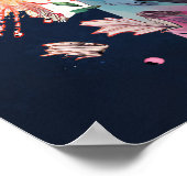 Mediterend Meisje Bloemen Universum Poster (Hoek)