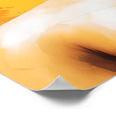 Mediterende Boeddha kleurrijke kunstwerk Poster (Hoek)