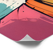 Mediterende Boeddha Kleurrijke Moderne Kunst Schil Poster (Hoek)