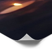 Mediterende Boeddha met Mandala in het Universum Poster (Hoek)