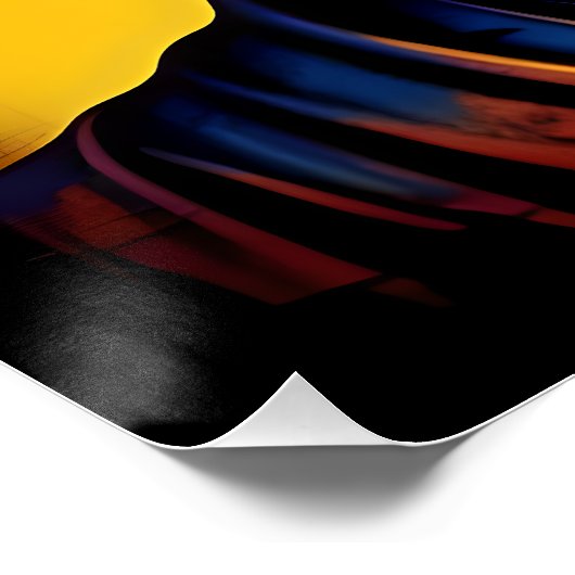 Mediterende Boeddha Moderne Kunst Perfect Poster (Hoek)