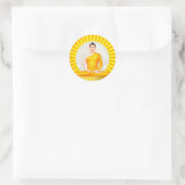 Mediterende Boeddha sticker (Tas)