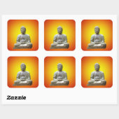 Mediterende Boeddha sticker (Vel)