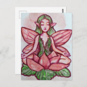 mediterende fee briefkaart (Voorkant / Achterkant)