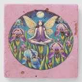 mediterende fee stenen onderzetter (Voorkant)