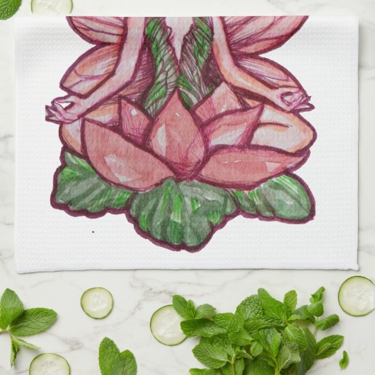 mediterende fee theedoek (Gevouwen)