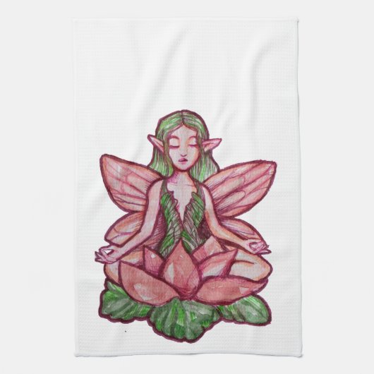 mediterende fee theedoek (Verticaal)