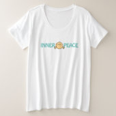Mediterende glimlach Cartoon - Inner Peace T-shirt (Design voorkant)